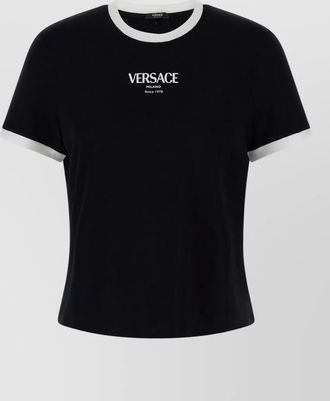 Versace logo-print short-sleeve crewneck t-shirt