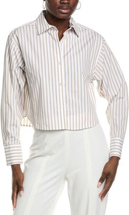 Kenneth Cole Cropped Button Front Shirt