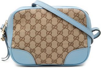 Gucci 2000-2015 GG Canvas Bree crossbodytas - Blauw