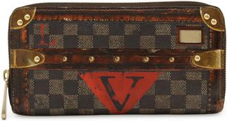 Louis Vuitton Damier Brown Long Wallet (Bi-Fold) (Pre-Owned)