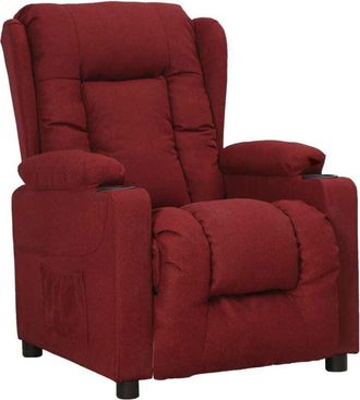 vidaXL Vidaxl Sill&oacute;n Reclinable De Tela Rojo Tinto