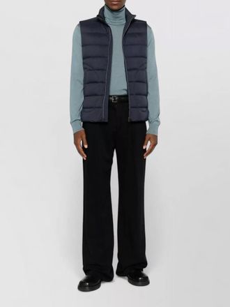 Herno down gilet high neck sleeveless straight hem