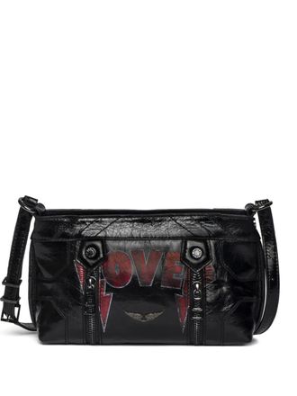 Zadig&Voltaire Sunny Mood Punk embellished leather shoulder bag - women - Calf Leather - One Size - Black