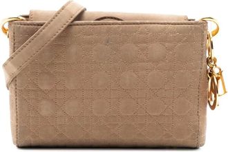 Dior Pre-owned Cross Body Bags, female, Brown, Size: ONE SIZE Pre-owned Stylish Quilted Design Bag
