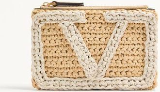 Valentino Garavani Pochette Valentino Garavani Viva Superstar In Rafia Sintetica Donna NATURALE/BURRO UNI