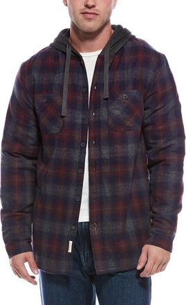Weatherproof Vintage Sherpa Lined Hooded Shirt Jacket