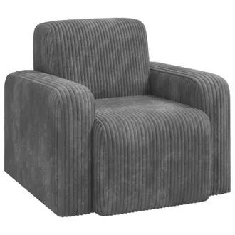 vidaXL Poltrona Grigio Chiaro Corduroy Vidaxl