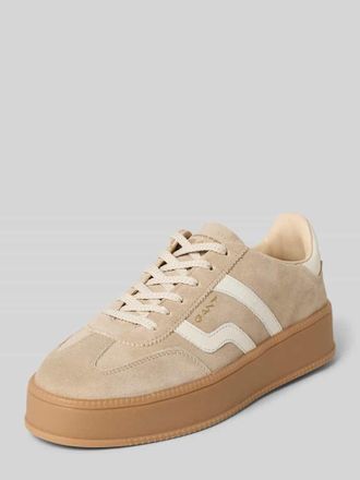 GANT Sneaker aus echtem Leder Modell Cuzmani in Beige, Gr&ouml;&szlig;e 37