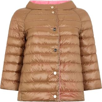 Herno Quilted Jacket - female - Herno - Winter Jackets - Brown - L - Jackets