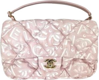 Chanel Borsa a spalla Chanel Pre-owned in nappa stampata trapuntata media - - Pre-owned - Donna - Rosa - ONE SIZE