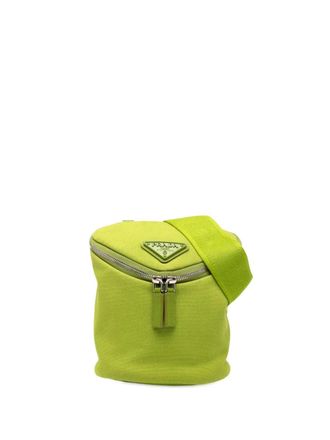 Prada 2013-2025 Canvas Zipped crossbody bag - unisex - Canvas - One Size - Green