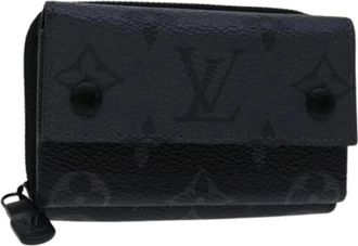 Louis Vuitton Pre-owned Wallets, female, Black, Size: ONE SIZE Pre-owned Canvas Wallet