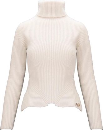 Elisabetta Franchi Coltrui - Dames - Coltruien - Wit - XS - Wol - Truien & Vesten