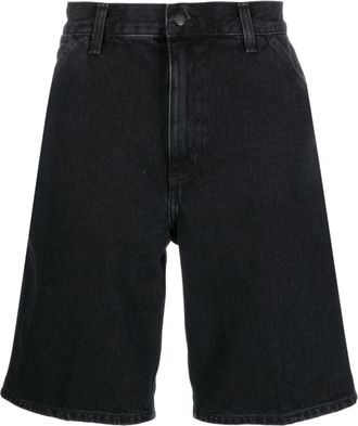 Carhartt Work in Progress Black Denim Bermuda Shorts