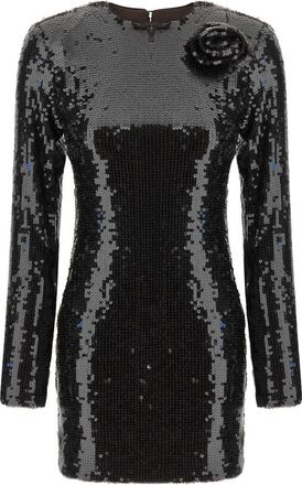 Rotate Korte jurk - Dames - Feestkleedjes - Bruin - XS - Pailletten - Kleedjes