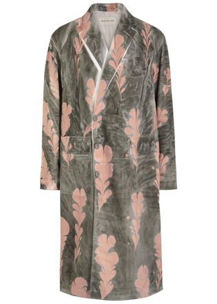 Dries Van Noten Reuben Printed Cotton-poplin Coat - Pink - 48 (IT48 / M)