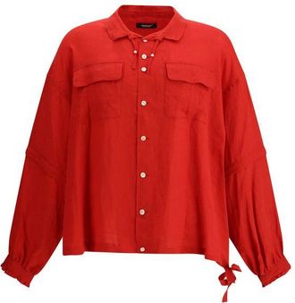 Undercover Multicolor Linen Dress Mens Shirt