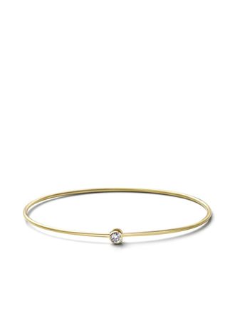Shihara Bracciale One Stone in oro giallo 18kt con diamanti