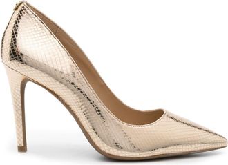 Michael Michael Kors Alina 95mm leather pumps - women - Leather - 5.5 - Gold
