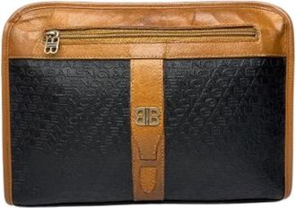 Balenciaga Pre-owned Vintage Clutch - Dames - Vintage Clutch - Zwart - ONE Size - Leer - Vintage