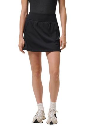 Travis Mathew Move Knit Game Set Match Skort in Black at Nordstrom, Size Xx-Large