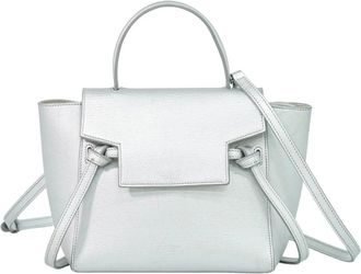 Celine Pre-owned Handbags, female, Gray, Size: ONE SIZE Pre-owned Leather Top Handle Bag