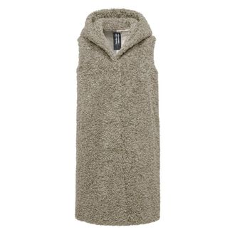 Bomboogie Chaleco Largo de Pelo Sint&eacute;tico - Jackets - Mujer - Beige - XL