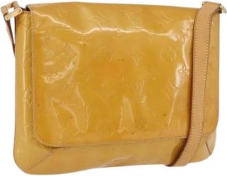 Louis Vuitton Pre-owned Cross Body Bags, female, Beige, Size: ONE SIZE Pre-owned Vintage Patent Shoulder Bag