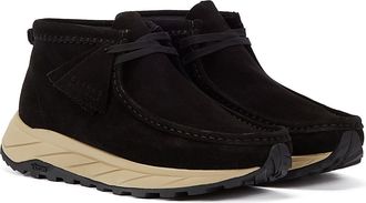 Clarks Wallabee Eden Suede heren zwart veterschoenen