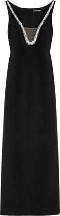 DAVID KOMA David Koma Crystal-embellished Gown - Black And Silver - 12 (UK12 / M)