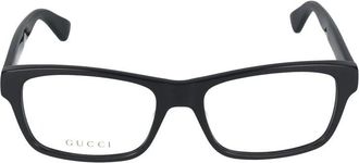 Gucci Glasses, male, Black, Size: 55 MM Gg0006On Rectangle Frame