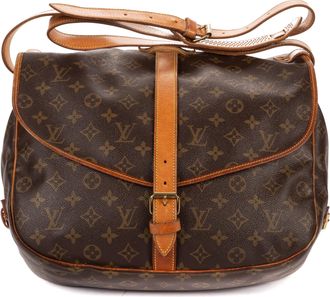 Louis Vuitton Pre-owned Womens Saumur GM Crossbody - Brown - One Size
