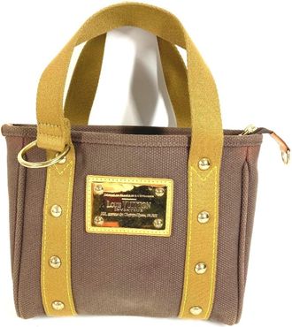 Louis Vuitton Brown Canvas Tote Bag (Pre-Owned)
