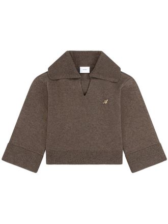 Axel Arigato Clio cropped jumper - Brown