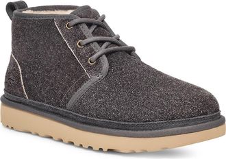 UGG Neumel Shaggy Suede Chukka Boot in Dark Grey at Nordstrom Rack, Size 8