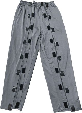 Generic Mens Trousers Patient Care Trousers,Patient Pants,Full Open Post Pants,Post Pant for Home Care,Elderly,Fracture,Rehab(Man,Grey,M) (Dark Gray, L)