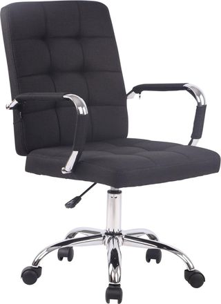 Clp Silla de oficina giratoria regulable en Tela Negro