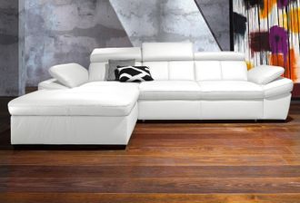 Exxpo Sofa Fashion Ecksofa »Salerno, klassisch modernes Funktionssofa, hoher Sitzkomfort, L-Form« inkl. Kopf- und Armteilverstellung, wahlweise mit Bettfunktion