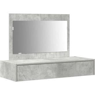 vidaXL Dressing Table Grey 100 x 40 x 70 cm Engineered wood Vidaxl
