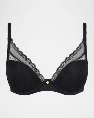 Chantelle Norah Chic Lace Plunge T-Shirt Bra