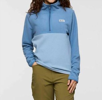 Cotopaxi Amado Fleece Pullover Sweatshirt In Fjord & Iceberg