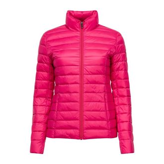 Jott Lichte Aansluitende Donsjas - Rozen - Dames - Winterjassen - Roze - XS - Leer - Jassen