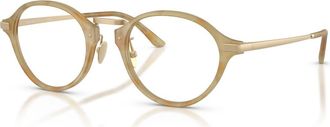 Giorgio Armani 48mm Phantos optical glasses in Beige at Nordstrom