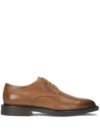 Polo Ralph Lauren Asher derby shoes - men - Leather/Leather/Rubber - 11 - Brown