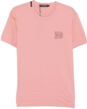 Dolce & Gabbana T-Shirt mit Logo-Aufn&auml;her