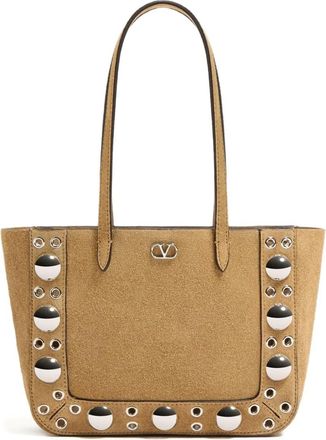 Valentino Garavani Borsa tote Nellcôte mini - Toni neutri