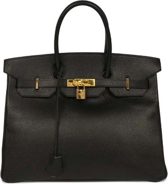 Hermès Borsa a mano Birkin 35 1997 - Nero