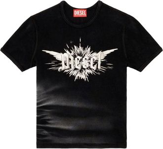 DIESEL】T-Ele-Long-P2 Diesel T-Shirts − Sale: up to −55