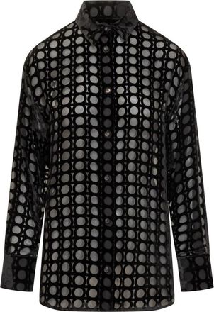 Ferragamo Black Regular Geometric Shirt