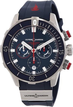 Ulysse Nardin Diver Chronograph Automatic Blue Dial Mens Watch 1503-170LE-3/93-HAMMER